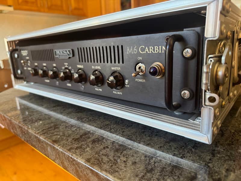 Immagine Mesa Boogie M6 Carbine 600-Watt Rackmount Bass Amp Head 2008 - 2017 - Black - 1