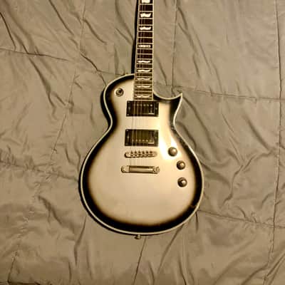 ESP LTD EC-1000 Silver Burst with EMG James Hetfield “Het Set” Pickups and Hardshell Case