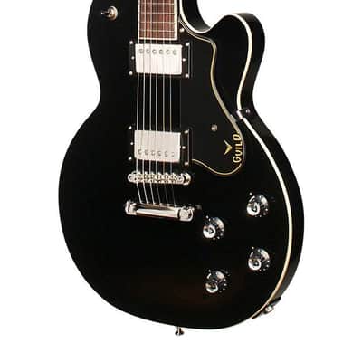 FREE GIG BAG! Guild Bluesbird Black Electric Guitar image 3