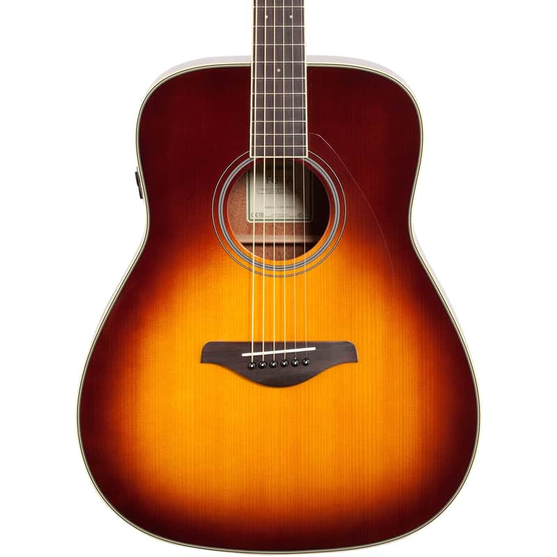 Yamaha FG-TA TransAcoustic Dreadnought Acoustic-Electric Guitar w/ Chorus and Reverb - Brown Sunburst image 1