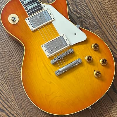 RARE! 1999 Gibson Custom Shop Historic 40th Anniversary ‘59 Les Paul Standard Reissue R9 PLAIN TOP! w/ OHSC & COA image 2