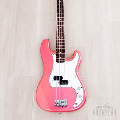 1985 Fender Precision Bass ‘62 Vintage Reissue PB62-55 Metallic Pink w/ Seymour Duncan & Case, Japan MIJ Fujigen image 2