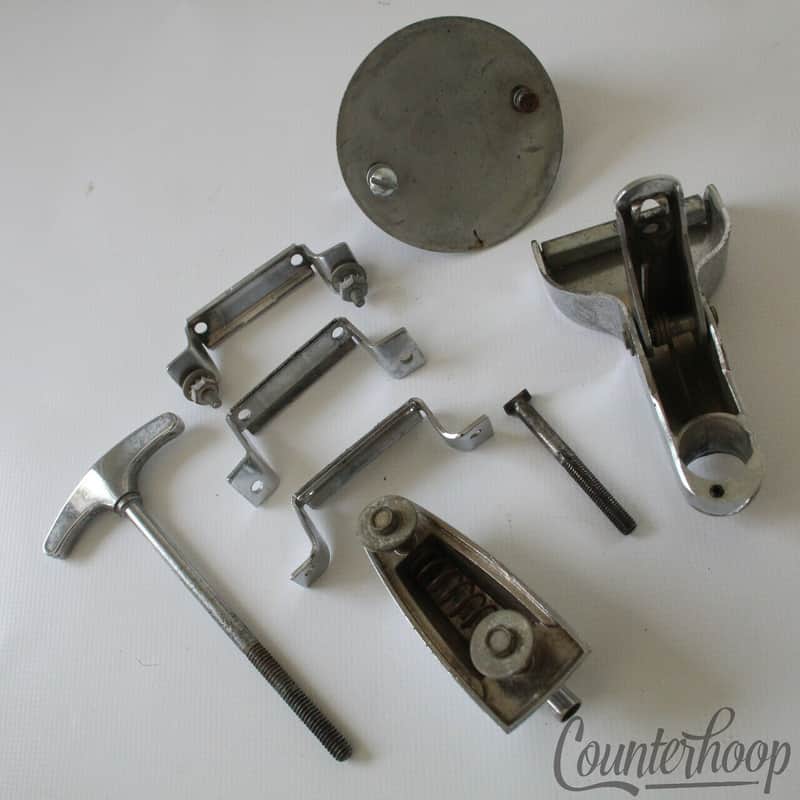 Ludwig Grab Bag Parts Buddy Rich P87 Strainer P32 Snare Drum Butt Plates+Rod+Lug image 1