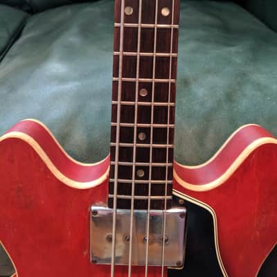 1966 Gibson EB-2C Refinished with Left Hand Nut image 7