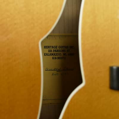 Heritage Golden Eagle Archtop Jazz 1995 Kalamazoo Antique Blonde - Flame Maple - RARE - w/ HSC image 8