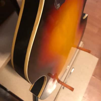 Trump Teisco violin guitar 1960s Sunburst by Tiesco image 16