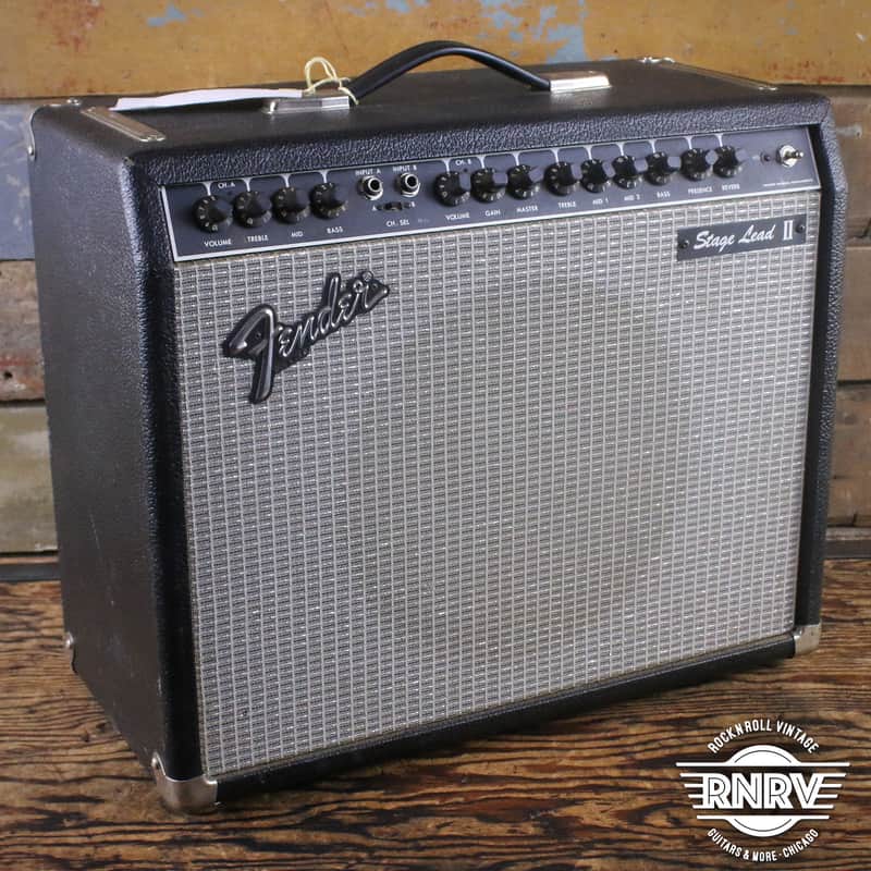 Fender Stage Lead II 2-Channel 100-Watt 1x12" Solid State Guitar Combo 1986 - 1987 - Black image 1