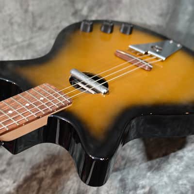 Danelectro Convertible Acoustic Electric Guitar Sunburst NEW w minor Finish blem FAST Shipping image 5