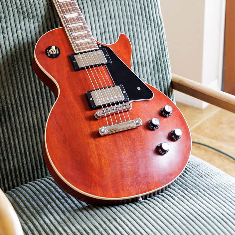 Gibson Les Paul Traditional Pro V Satin Mahogany Top | Reverb Canada