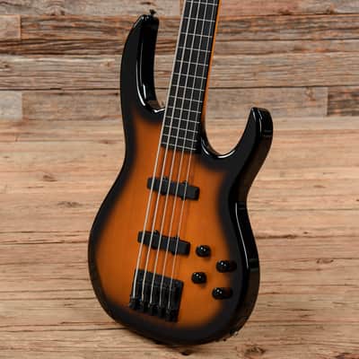 Carvin LB75 5 String Fretless Bass Sunburst image 2