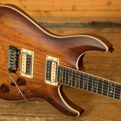 Schecter C-1 Exotic Spalted Maple - Satin Natural Vintage Burst image 5