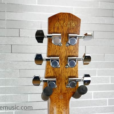 Ibanez AAM70CE-TBN Advanced Acoustic - Transparent Charcoal Burst Low Gloss / Natural Open Pore image 15
