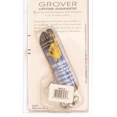 Grover 406CL6 Mid-Size Locking Rotomatic Lefty 6 In line Tuners - Chrome image 2