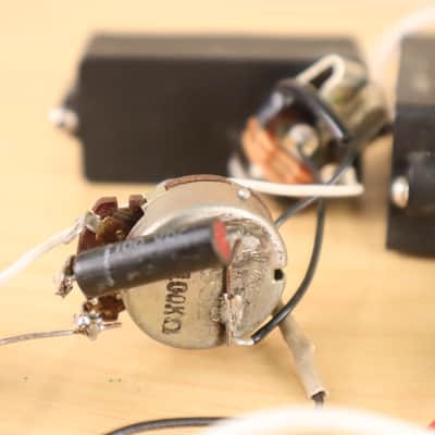 Vintage 1990's EMG P-Bass Pickups with Wiring Harness and Pots image 6