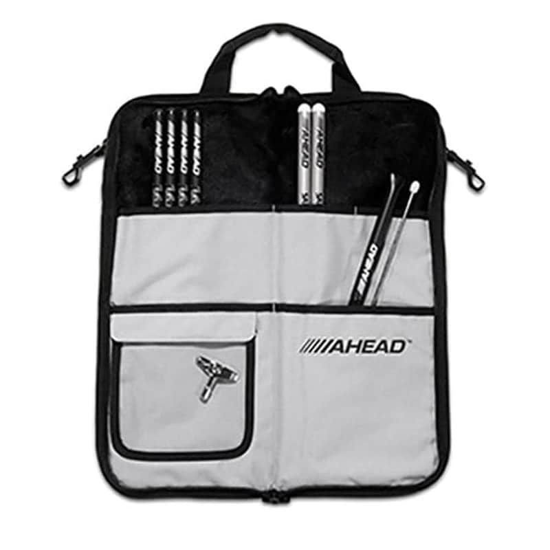 Ahead Deluxe Stick Case, Gray w/Black Trim & Plush Interior image 1