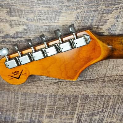 MyDream Partcaster Custom Built - Heavy Relic Sonic Blue J. Mayer image 7