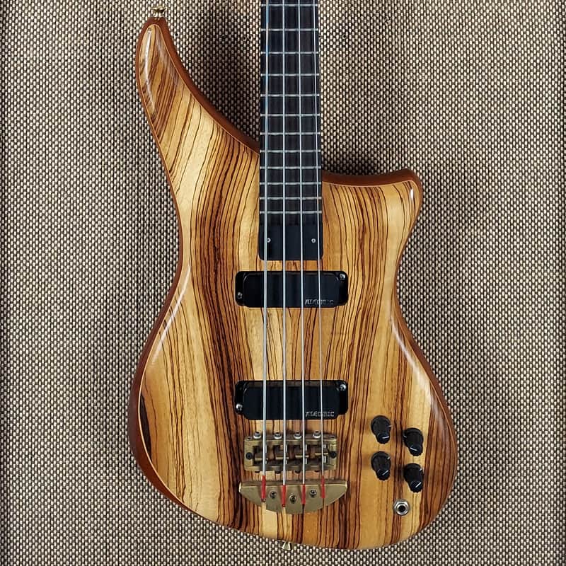 1993 Alembic Epic Bass - 100% Original and Working - Zebrawood! - No Fret Wear! image 1