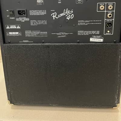Fender Fender Rumble 40 Bass Combo (V3) – 40W 1x10 2019 - Black Tolex Silver and Grey Grill image 7