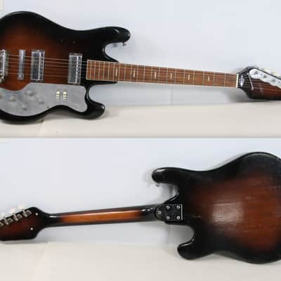 1960s Teisco WG-2L Electric Guitar Japan Sunburst (Needs Work) - Free Shipping image 4