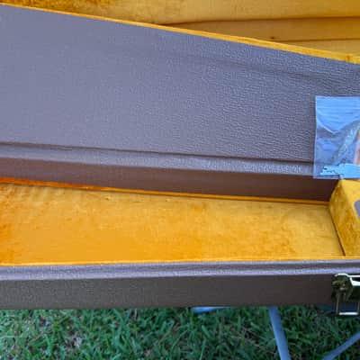 Fender G&G Strat/Tele case 2012 - Brown Tolex with gold plush interior image 16