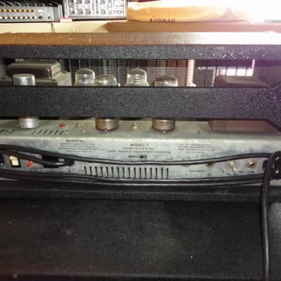 Vintage 1973 Sunn Model "T" - Tube Amp Head & Original 215H Cabinet Works! Pickup Only! image 5
