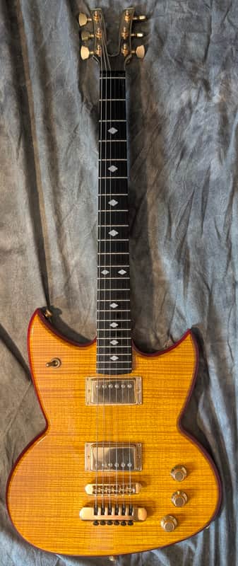 Vaccaro Groove Jet USA Aluminum Neck Custom Shop Flame Maple Gold Hardware Signed Kramer image 1