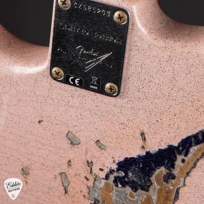 Fender Custom Shop Limited Edition Hotshot Stratocaster Heavy Relic - Aged Shell Pink Sparkle over Aged Purple Sparkle/Fender Custom Shop Event Instrument image 11