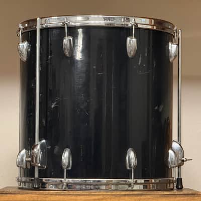 1970's Slingerland 16" Black 16x16 Floor Tom 3-Ply Maple image 8
