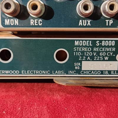 Vintage 1970s Sherwood S8000 Tube-Powered FM Receiver - Three-Prong Power Cable image 13
