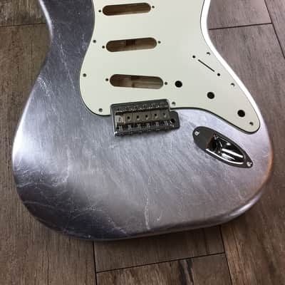 Made to Order - FRANCHIN Mercury guitar body Glossy METALLIC LEAF (Gold/Silver/Copper) Basswood Poplar Stratocaster-Strat-S-Style Made in Italy image 13