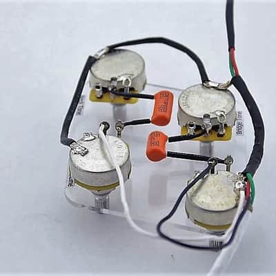 Full Alpha Size Potentiometers LES PAUL OR SG Guitar Wiring Harness Prewired KIT READY image 2