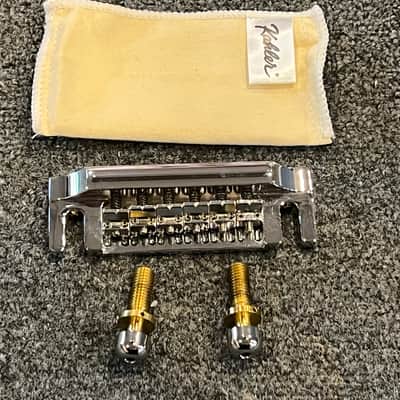 Kahler Quad Series Fixed Guitar Bridge w locking Stud Set - Chrome Fits BC Rich Guitars Bild 8
