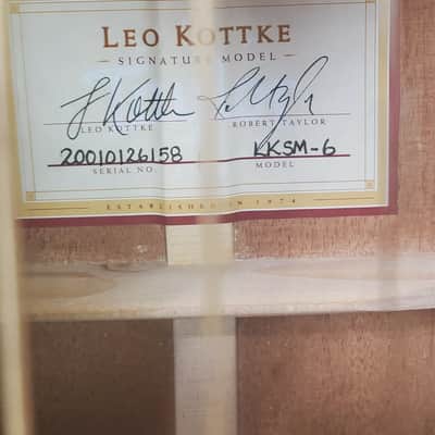 2001 Taylor Signature Model Leo Kottke 6-string image 4