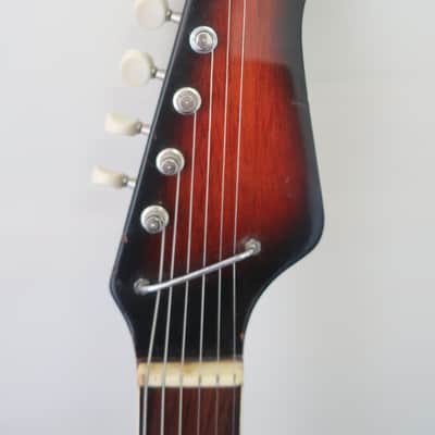 Time Warp Clean Vintage 1960s Teisco Bizarre Guitar Kawai S1 S70 1 PU Awesome Rare Stock Wicked Design Kingston Norma Zim-Gar image 6