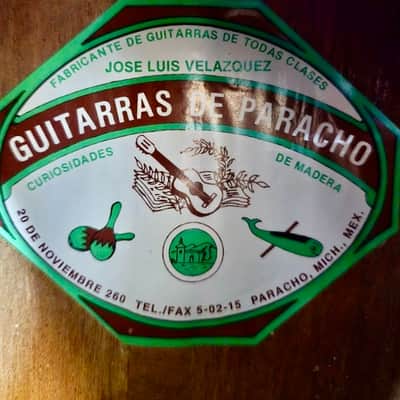 Vintage Jose Luis Velazquez Classical Nylon String Spanish Guitar Made in Mexico Solid Woods Original Case image 24