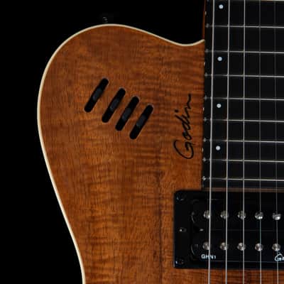 Godin (041497) xtSA Koa Extreme HG Electric Guitar - Natural (Open Box) image 5