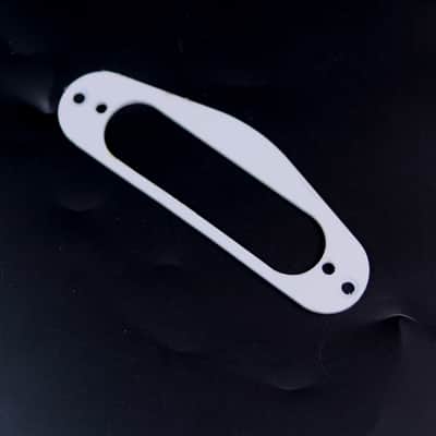 PVC Pickup Mounting Ring Plate for Tele Neck Pickup ,1ply White (H04) image 1