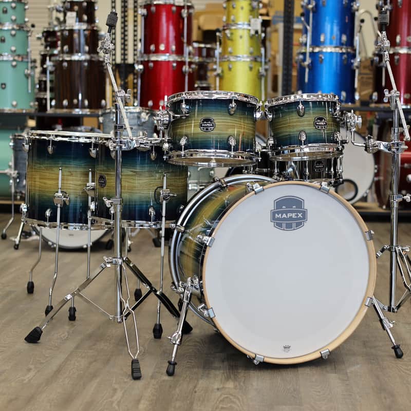 Mapex Armory 6-Pc Studioease Fast Shell Pack 10/12/14/16/22/14s (Rainforest Burst) AR628SFUET image 1