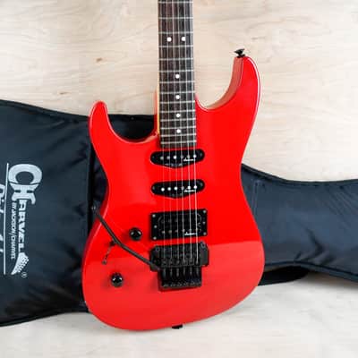 Charvel DK-065 SSH Model 3 Lefty 1990 Ferarri Red Made in Japan MIJ w/ Bag image 4