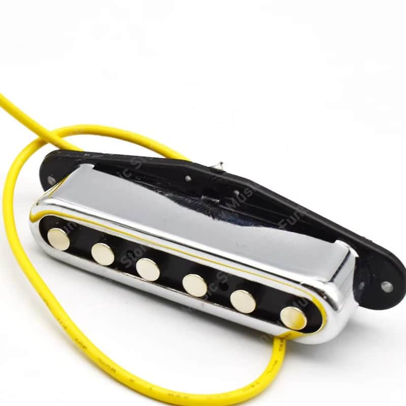 Chrome Guitar Strat Tele Style Single Coil Neck Pickup image 1
