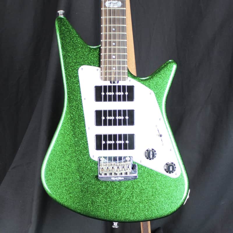 Used Ernie Ball Music Man Albert Lee Ball Family Reserve Green Sparkle w/case image 1