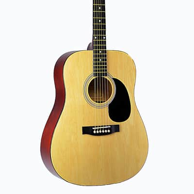 Glen Burton GA101-NT Dreadnought Laminated Basswood Top Mahogany Neck 6-String Acoustic Guitar image 2