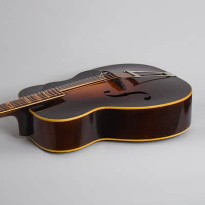 Bacon & Day  Ne Plus Ultra Troubadour Model 2M Arch Top Acoustic Guitar (1934), ser. #33939, original black hard shell case. image 7