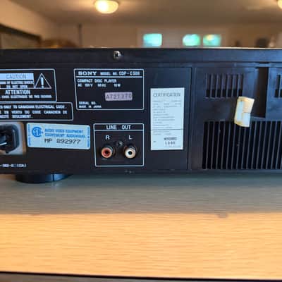 Sony CDP-C500 CD Player 5 Disc Carousel Changer Serviced With Remote Sounds Nice image 11