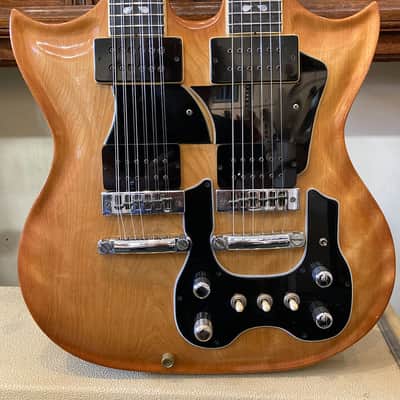 Lobue Double Neck ca 1975 - light sunburst image 3