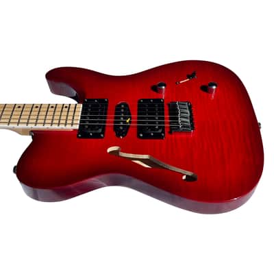 BootLegger Guitar Rye Memphis 2023 - HSH - Coil Split - Red Burst - Case - Tele Style image 5