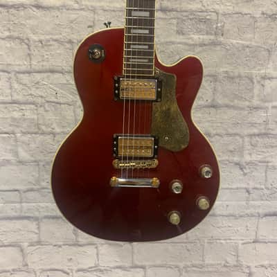 DeArmond M77 Les Paul Style Wine Red Electric Guitar image 1