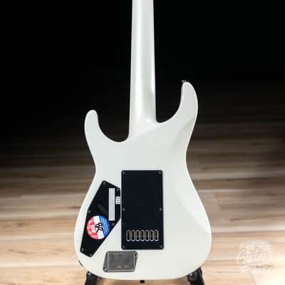 ESP E-II M-II 7B Baritone 7-String Evertune Guitar w/ Case – Pearl White image 7