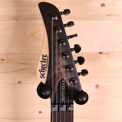 Schecter Reaper-6 FR S- Ebony Fingerboard, Satin Charcoal Burst image 9