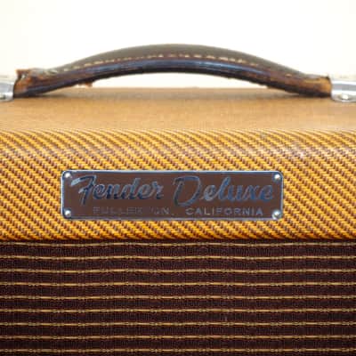 1959 Fender Deluxe Tweed Vintage Amp 5E3 Circuit Collector-Grade, Jensen P12R image 3